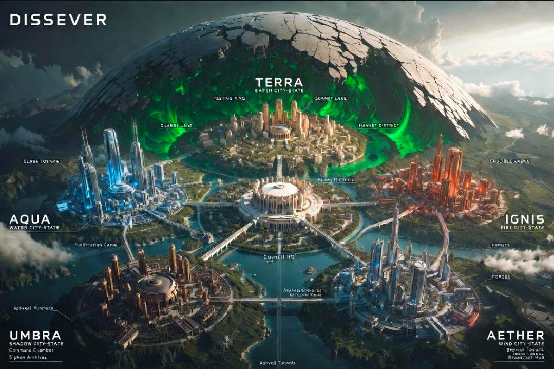 Dissever world map